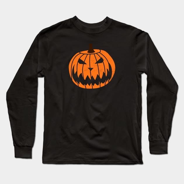 Jack O Lantern Long Sleeve T-Shirt by nickbeta